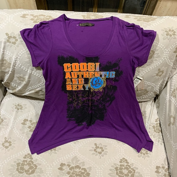 Coogi NWT Purple Top - Picture 1 of 3